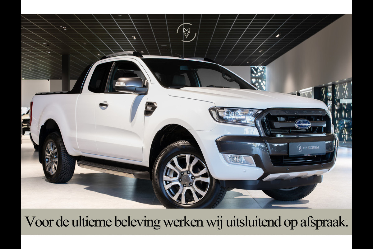 Ford Ranger 3.2 TDCi 4x4 Wildtrak Supercab 18''|Verw-stln|Carplay|Cruise|Clima|Verw-voorruit|Camera|Trekhaak 3.500kg