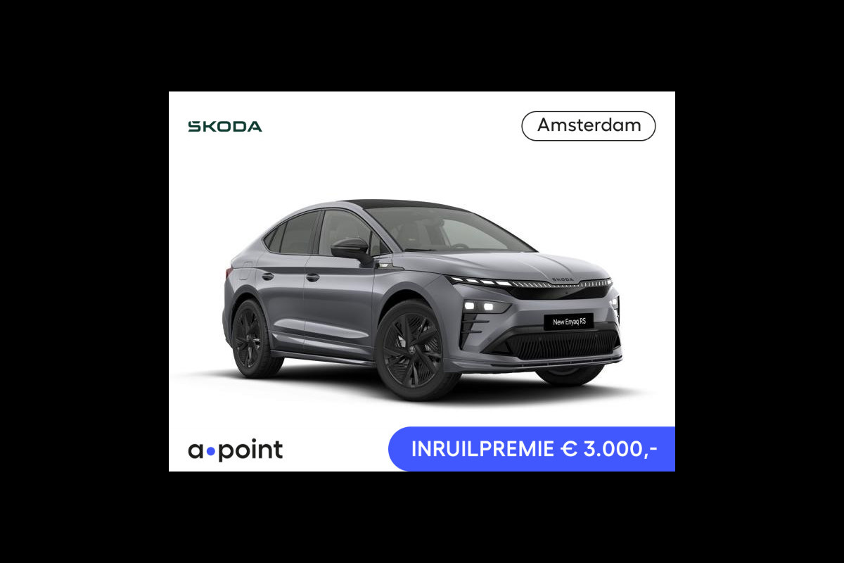Škoda Enyaq Coupé 85X RS | 4x4 | panoramadak | Travel Assist | stoel- en stuurverwarming |