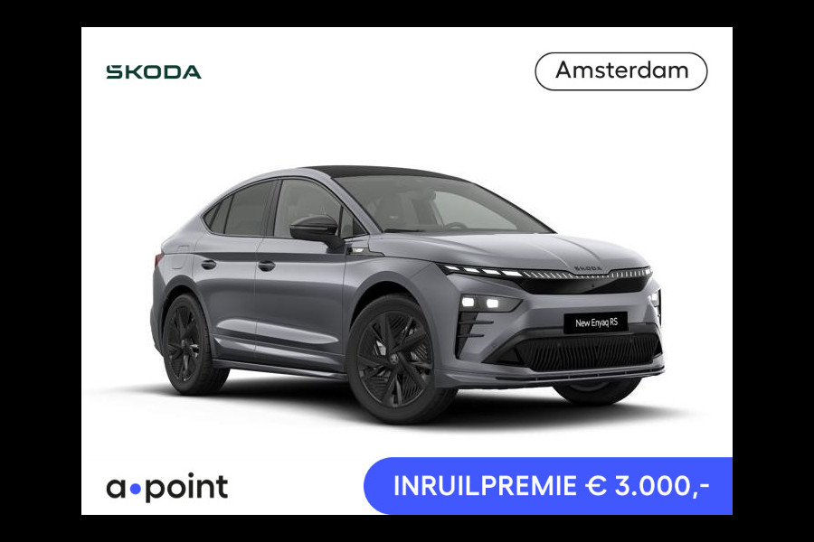 Škoda Enyaq Coupé 85X RS | 4x4 | panoramadak | Travel Assist | stoel- en stuurverwarming |