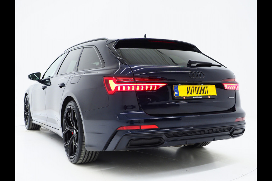 Audi A6 Avant 55 TFSI e quattro Full Black | Panoramadak | B&O Audio | Trekhaak | HUD | Leder | Keyless | Sfeerlicht | Carplay