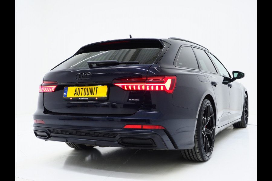 Audi A6 Avant 55 TFSI e quattro Full Black | Panoramadak | B&O Audio | Trekhaak | HUD | Leder | Keyless | Sfeerlicht | Carplay