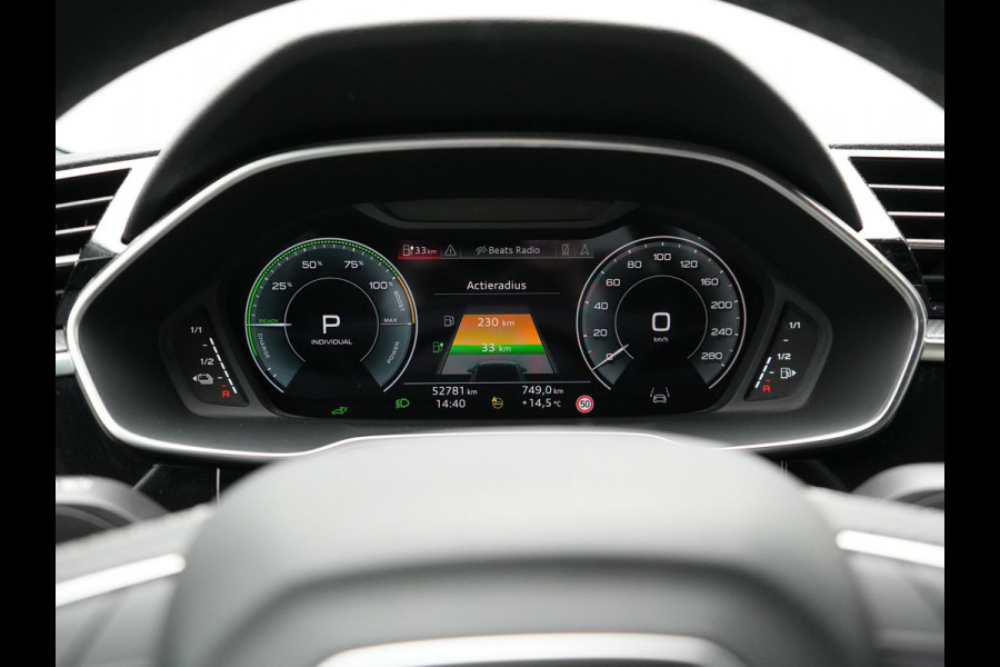 Audi Q3 45 TFSI e S edition PHEV 245pk Dealer O.H. | Adaptive Cruise | Camera | Matrix LED | Sonos Audio | Alcantara Sportstoelen Memory & Verwarmd | Sfeerverlichting | S Line Interieur | Keyless | Blis | Navigatie | DAB | Plug In Hybrid |