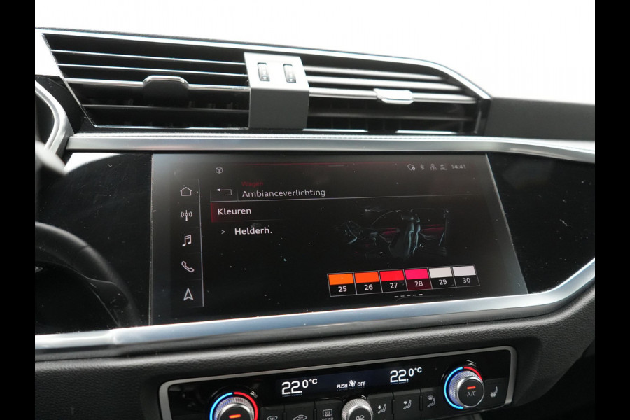 Audi Q3 45 TFSI e S edition PHEV 245pk Dealer O.H. | Adaptive Cruise | Camera | Matrix LED | Sonos Audio | Alcantara Sportstoelen Memory & Verwarmd | Sfeerverlichting | S Line Interieur | Keyless | Blis | Navigatie | DAB | Plug In Hybrid |