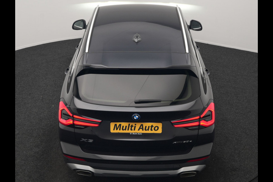 BMW X3 xDrive30e High Executive FACELIFT PHEV 293pk | Trekhaak Af Fabriek | Head Up | Camera | Harman / Kardon | Lederen Sportstoelen Memory & Ventilatie | Keyless | Blis | Stoelen & Stuur Verwarmd | Apple Carplay | Navigatie | DAB | Plug In Hybrid |