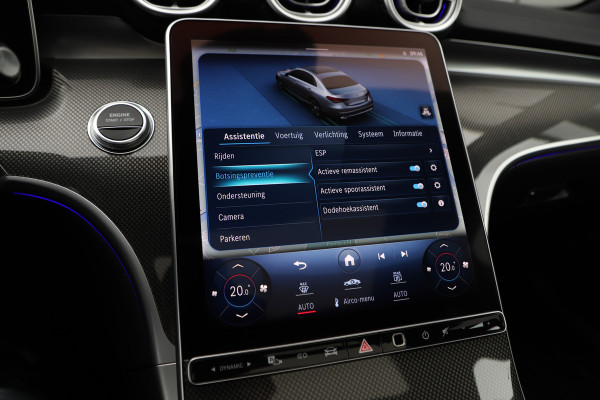 Mercedes-Benz C-Klasse 300e AMG | 313PK | Head-up | Keyless-go | Pano | Digital-light | Sfeerverlichting | Standkachel | Leder | 2022.