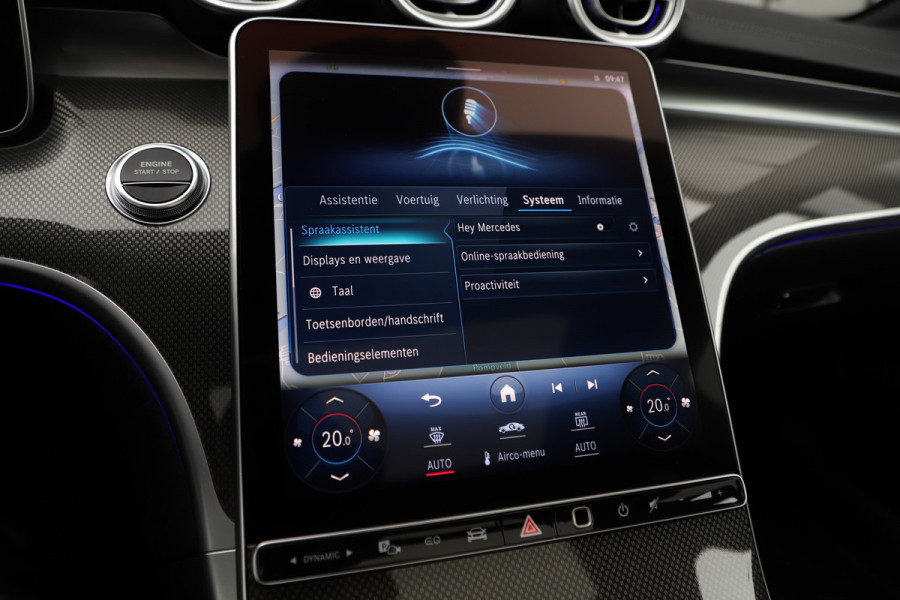 Mercedes-Benz C-Klasse 300e AMG | 313PK | Head-up | Keyless-go | Pano | Digital-light | Sfeerverlichting | Standkachel | Leder | 2022.