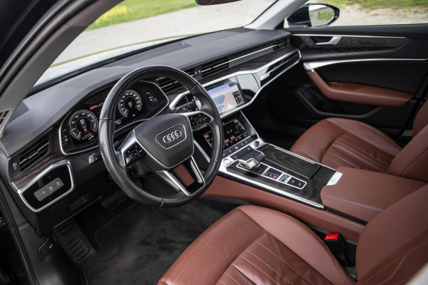 Audi A6 50 TFSI e quattro Advanced edition BRUIN LEER / CARPLAY / BTW AUTO / KEYLESS / DEALER ONDERHOUDEN