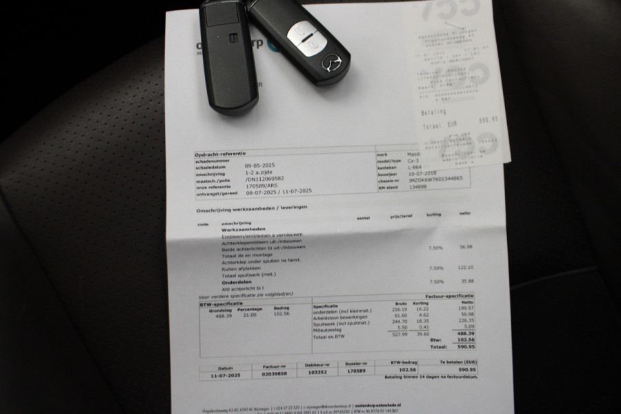 Mazda CX-3 2.0 SkyActiv-G 120 GT-Luxury |Camera|Navi|Trekhaak|