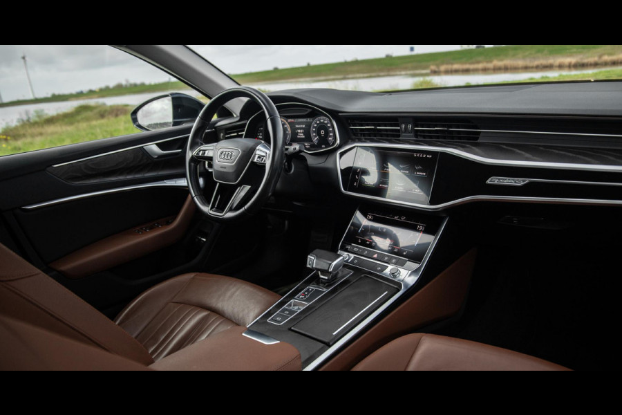 Audi A6 50 TFSI e quattro Advanced edition BRUIN LEER / CARPLAY / BTW AUTO / KEYLESS / DEALER ONDERHOUDEN