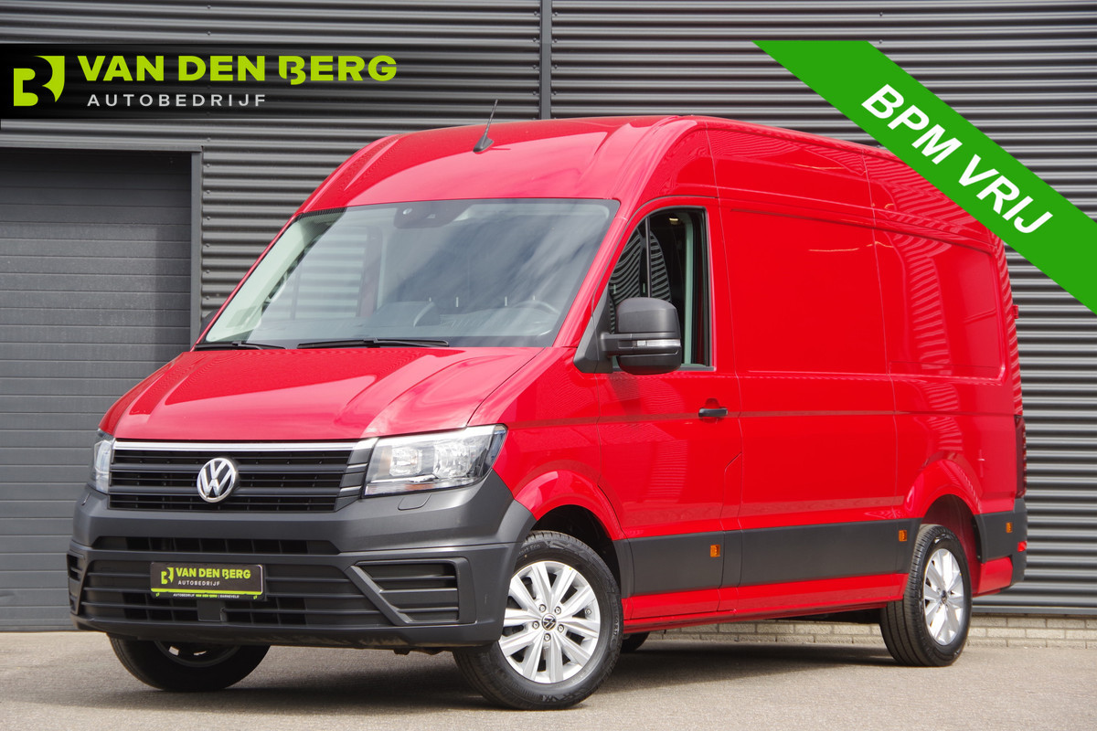 Volkswagen Crafter 35 2.0 TDI L3H3(L2H2) 3-ZITS, 177PK, TREKHAAK, CAMERA, ADAPT. CRUISE, VOORRUIT VERWARMING, CARPLAY