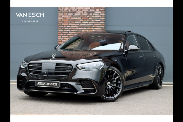 Mercedes-Benz S-Klasse 580 e 4MATIC Lang AMG Line | Airmatic | Distronic+ | Chauffeurspakket | Memory | Stoelventilatie V+A | Burmester | Soft-Close | Digital Light | Vlakkenverwarming | HUD | Zonweringspakket |