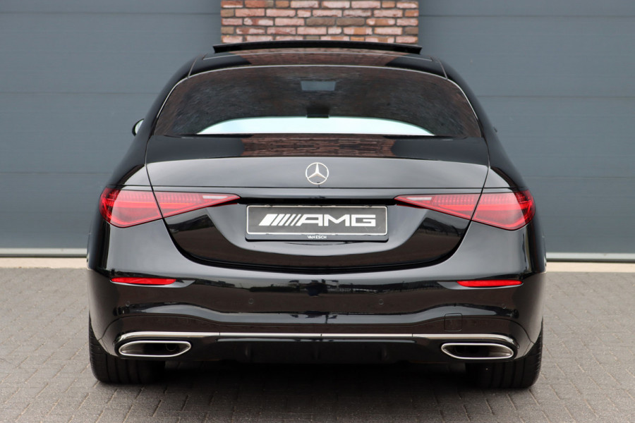 Mercedes-Benz S-Klasse 580 e 4MATIC Lang AMG Line | Airmatic | Distronic+ | Chauffeurspakket | Memory | Stoelventilatie V+A | Burmester | Soft-Close | Digital Light | Vlakkenverwarming | HUD | Zonweringspakket |
