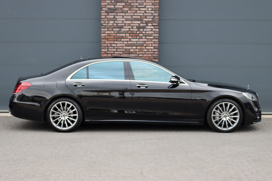 Mercedes-Benz S-Klasse 560 e Lang AMG Line | Luchtvering | Distronic+ | Massage | Stoelventilatie | Panoramadak | Multibeam LED | Soft-Close | Keyless Go | HUD | Apple Carplay |