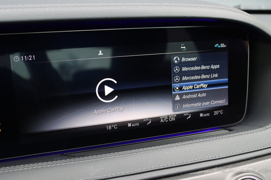 Mercedes-Benz S-Klasse 560 e Lang AMG Line | Luchtvering | Distronic+ | Massage | Stoelventilatie | Panoramadak | Multibeam LED | Soft-Close | Keyless Go | HUD | Apple Carplay |