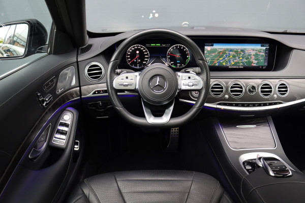 Mercedes-Benz S-Klasse 560 e Lang AMG Line | Luchtvering | Distronic+ | Massage | Stoelventilatie | Panoramadak | Multibeam LED | Soft-Close | Keyless Go | HUD | Apple Carplay |