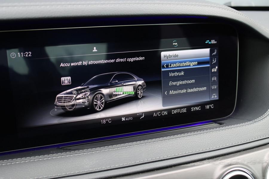 Mercedes-Benz S-Klasse 560 e Lang AMG Line | Luchtvering | Distronic+ | Massage | Stoelventilatie | Panoramadak | Multibeam LED | Soft-Close | Keyless Go | HUD | Apple Carplay |