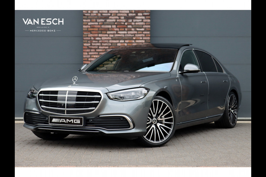 Mercedes-Benz S-Klasse 580 e 4MATIC Lang | Luchtvering | Achterasbesturing | Distronic+ | Chauffeurspakket | Stoelventilatie | Massage | Stoelventilatie V+A | HUD | Exclusiefpakket | Zonweringpakket | Vlakkenverwarming |