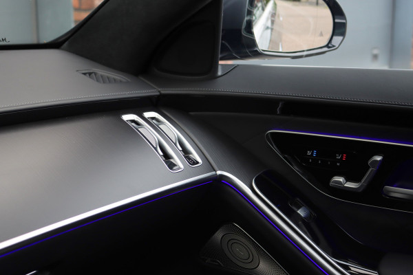 Mercedes-Benz S-Klasse 580 e 4MATIC Lang | Luchtvering | Achterasbesturing | Distronic+ | Chauffeurspakket | Stoelventilatie | Massage | Stoelventilatie V+A | HUD | Exclusiefpakket | Zonweringpakket | Vlakkenverwarming |