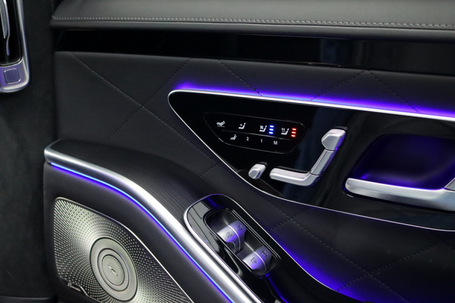 Mercedes-Benz S-Klasse 580 e 4MATIC Lang | Luchtvering | Achterasbesturing | Distronic+ | Chauffeurspakket | Stoelventilatie | Massage | Stoelventilatie V+A | HUD | Exclusiefpakket | Zonweringpakket | Vlakkenverwarming |