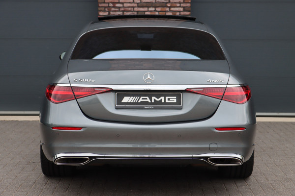 Mercedes-Benz S-Klasse 580 e 4MATIC Lang | Luchtvering | Achterasbesturing | Distronic+ | Chauffeurspakket | Stoelventilatie | Massage | Stoelventilatie V+A | HUD | Exclusiefpakket | Zonweringpakket | Vlakkenverwarming |