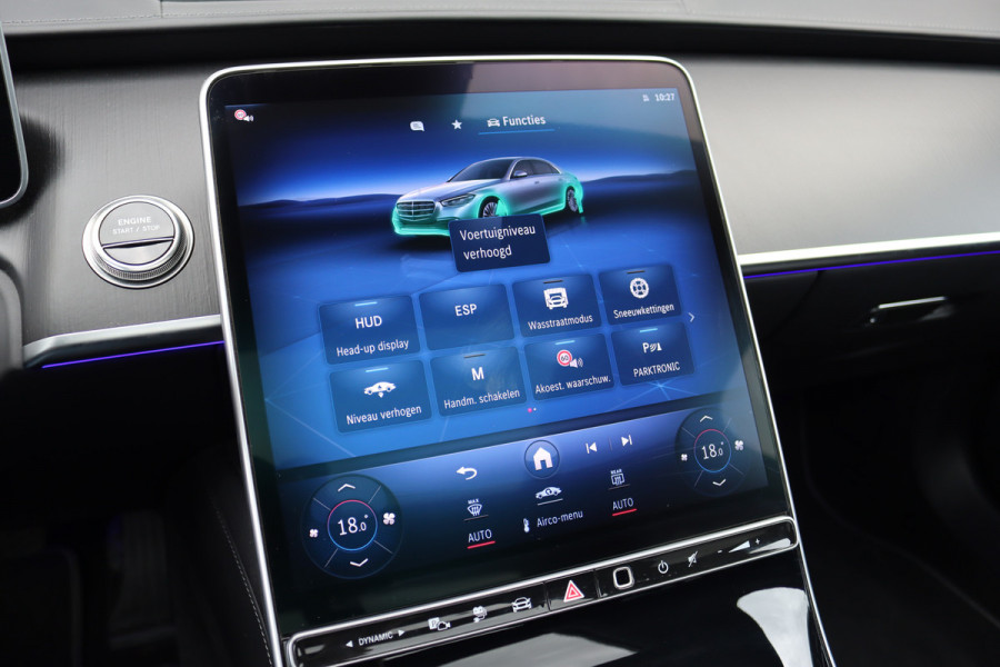 Mercedes-Benz S-Klasse 580 e 4MATIC Lang | Luchtvering | Achterasbesturing | Distronic+ | Chauffeurspakket | Stoelventilatie | Massage | Stoelventilatie V+A | HUD | Exclusiefpakket | Zonweringpakket | Vlakkenverwarming |