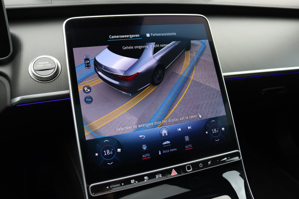 Mercedes-Benz S-Klasse 580 e 4MATIC Lang | Luchtvering | Achterasbesturing | Distronic+ | Chauffeurspakket | Stoelventilatie | Massage | Stoelventilatie V+A | HUD | Exclusiefpakket | Zonweringpakket | Vlakkenverwarming |