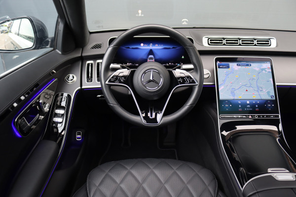 Mercedes-Benz S-Klasse 580 e 4MATIC Lang | Luchtvering | Achterasbesturing | Distronic+ | Chauffeurspakket | Stoelventilatie | Massage | Stoelventilatie V+A | HUD | Exclusiefpakket | Zonweringpakket | Vlakkenverwarming |