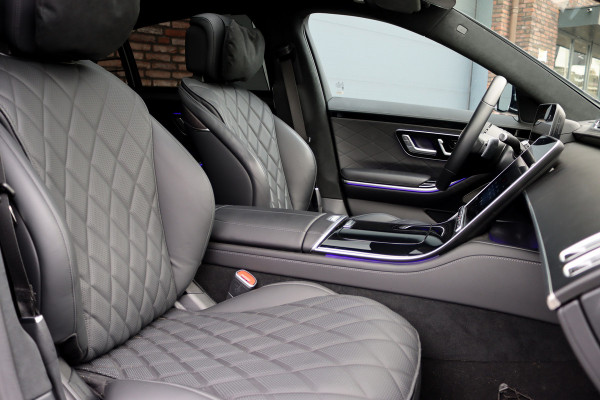 Mercedes-Benz S-Klasse 580 e 4MATIC Lang | Luchtvering | Achterasbesturing | Distronic+ | Chauffeurspakket | Stoelventilatie | Massage | Stoelventilatie V+A | HUD | Exclusiefpakket | Zonweringpakket | Vlakkenverwarming |