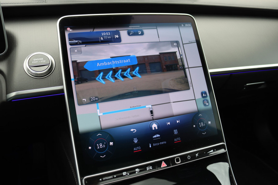 Mercedes-Benz S-Klasse 580 e 4MATIC Lang | Luchtvering | Achterasbesturing | Distronic+ | Chauffeurspakket | Stoelventilatie | Massage | Stoelventilatie V+A | HUD | Exclusiefpakket | Zonweringpakket | Vlakkenverwarming |