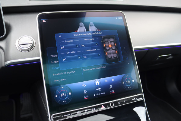 Mercedes-Benz S-Klasse 580 e 4MATIC Lang | Luchtvering | Achterasbesturing | Distronic+ | Chauffeurspakket | Stoelventilatie | Massage | Stoelventilatie V+A | HUD | Exclusiefpakket | Zonweringpakket | Vlakkenverwarming |