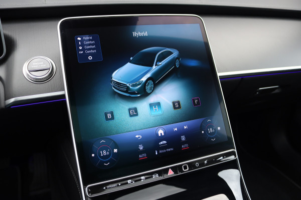 Mercedes-Benz S-Klasse 580 e 4MATIC Lang | Luchtvering | Achterasbesturing | Distronic+ | Chauffeurspakket | Stoelventilatie | Massage | Stoelventilatie V+A | HUD | Exclusiefpakket | Zonweringpakket | Vlakkenverwarming |