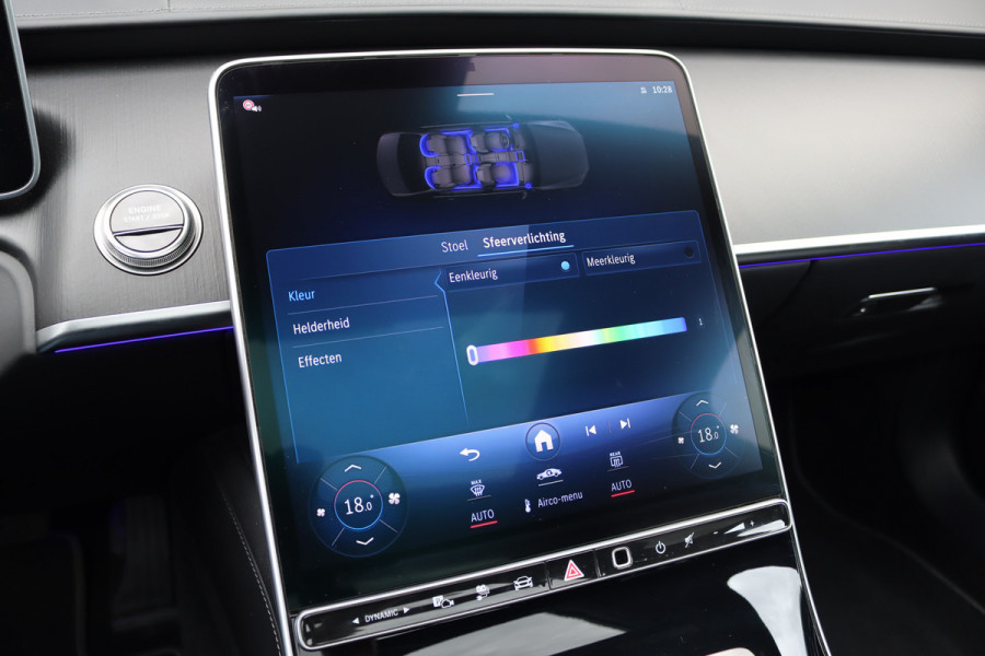 Mercedes-Benz S-Klasse 580 e 4MATIC Lang | Luchtvering | Achterasbesturing | Distronic+ | Chauffeurspakket | Stoelventilatie | Massage | Stoelventilatie V+A | HUD | Exclusiefpakket | Zonweringpakket | Vlakkenverwarming |