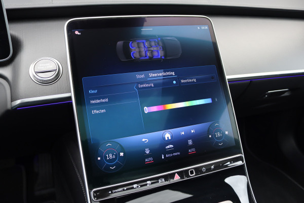 Mercedes-Benz S-Klasse 580 e 4MATIC Lang | Luchtvering | Achterasbesturing | Distronic+ | Chauffeurspakket | Stoelventilatie | Massage | Stoelventilatie V+A | HUD | Exclusiefpakket | Zonweringpakket | Vlakkenverwarming |