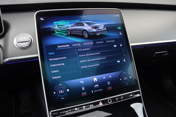 Mercedes-Benz S-Klasse 580 e 4MATIC Lang | Luchtvering | Achterasbesturing | Distronic+ | Chauffeurspakket | Stoelventilatie | Massage | Stoelventilatie V+A | HUD | Exclusiefpakket | Zonweringpakket | Vlakkenverwarming |