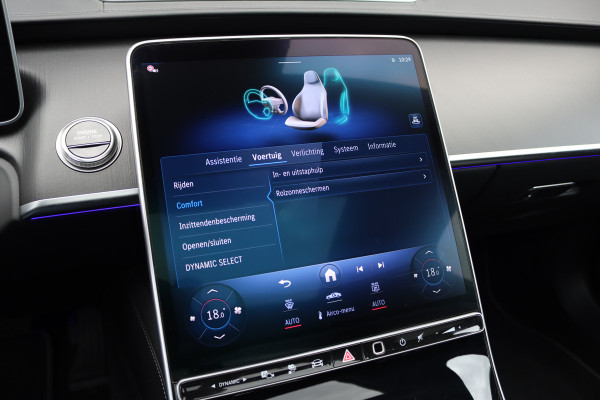 Mercedes-Benz S-Klasse 580 e 4MATIC Lang | Luchtvering | Achterasbesturing | Distronic+ | Chauffeurspakket | Stoelventilatie | Massage | Stoelventilatie V+A | HUD | Exclusiefpakket | Zonweringpakket | Vlakkenverwarming |