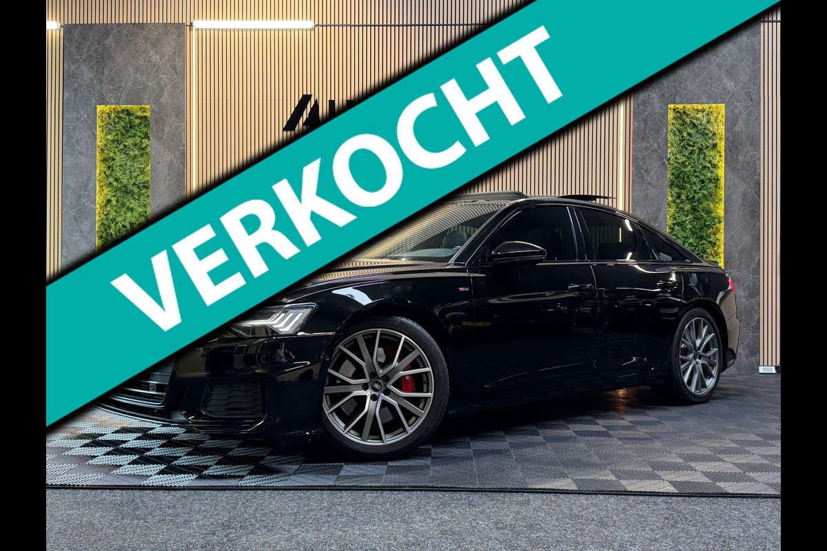 Audi A6 Limousine 50 TFSI e quattro 3x S-LINE |PANO|MATRIXLED|B&O|KEYLESS|DEALER ONDERHOUDEN|SFEERVERLICHTING|TREKHAAK|299PK|VOL!