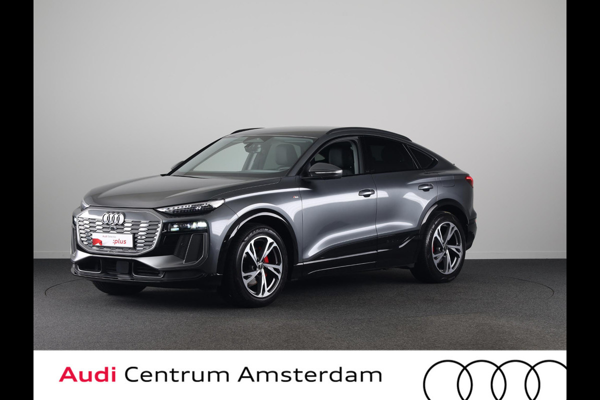 Audi Q6 Sportback e-tron S edition performance 100 kWh 306pk | Lederen bekleding | Trekhaak | Elektrisch verstelbare voorstoelen + geheugen | MMI Bijrijdersscherm | Verlengde garantie