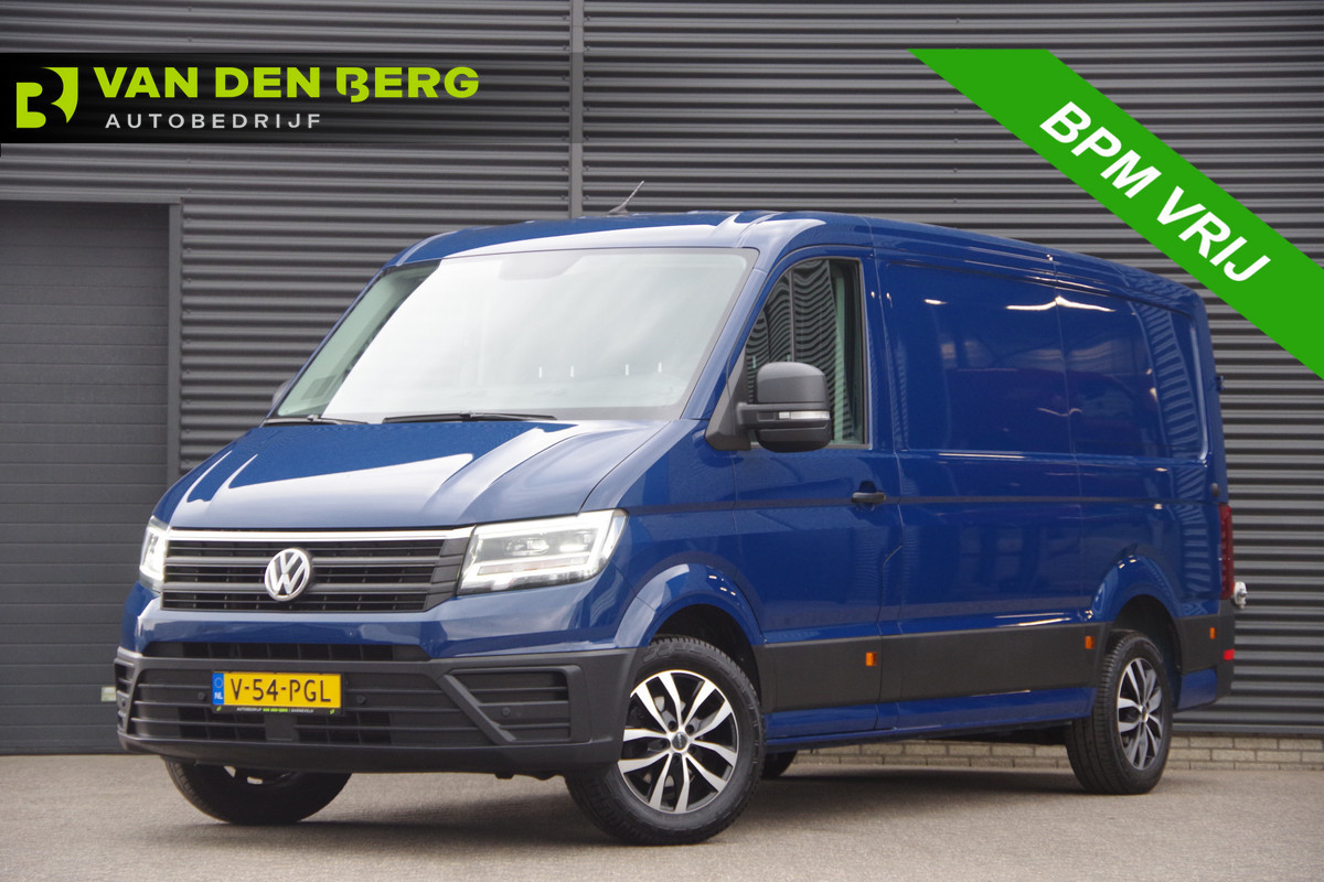 Volkswagen Crafter 35 2.0 TDI L3H2 177PK AUT. 3-ZITS, LED, CAMERA, STANDKACHEL, NAVI, CRUISE, AIRCO, MF STUURWIEL, PARKEERSENSOREN