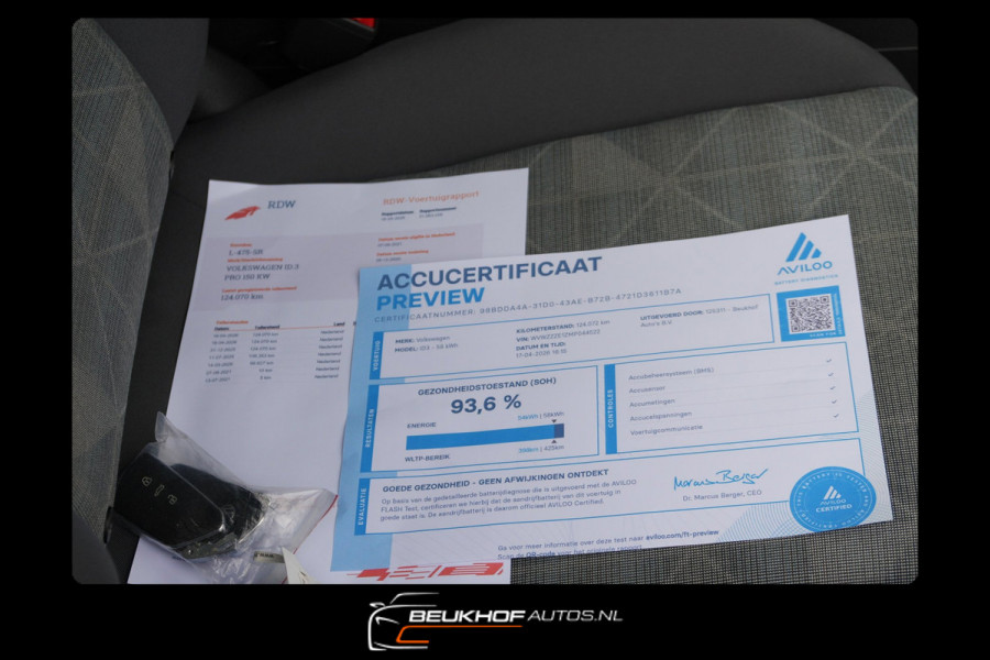 Volkswagen ID.3 Life 58 kWh Carplay Nav Adapt Cruis Soh93.6%