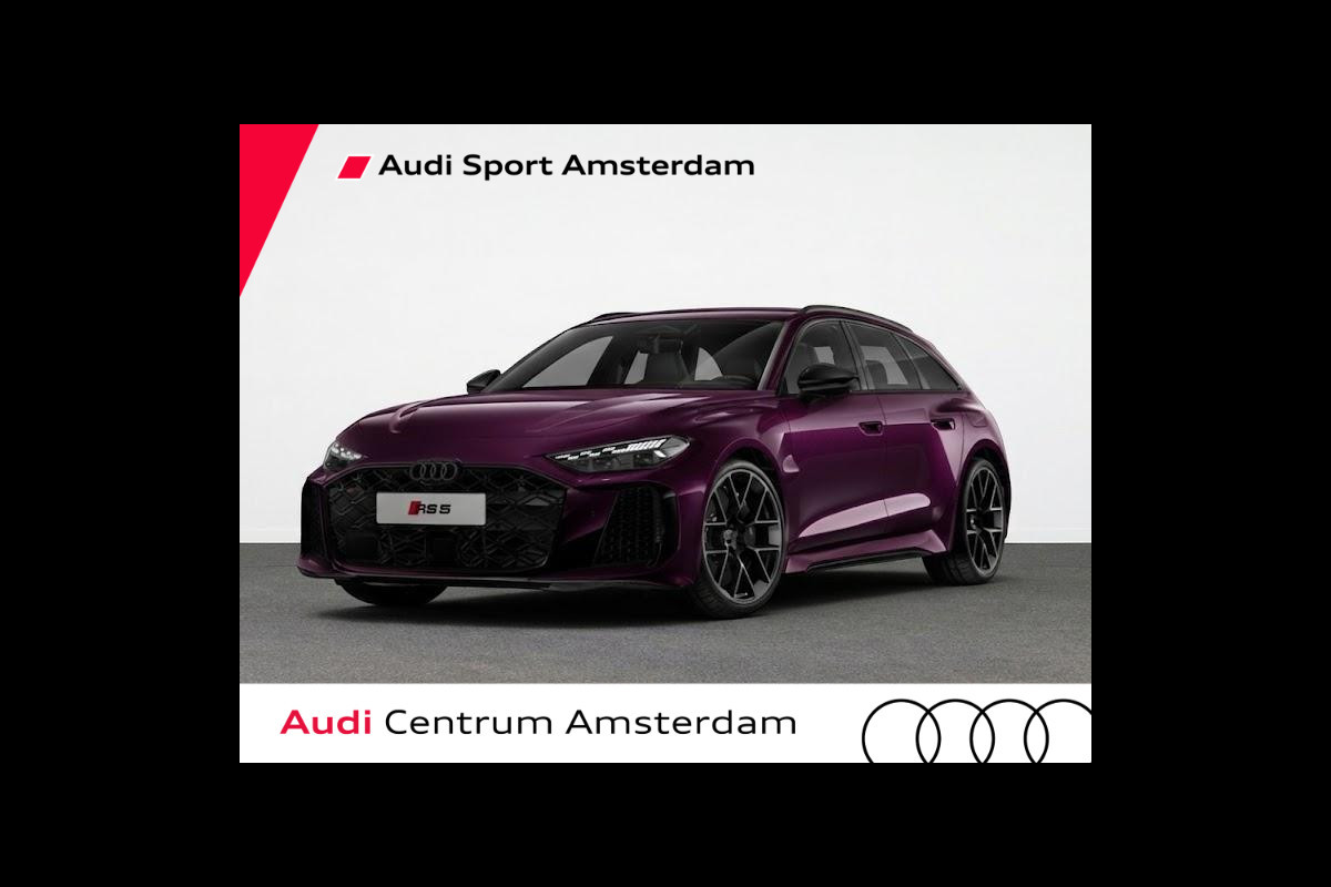 Audi RS5 Avant e-hybrid 470 kW / 639 pk | Audi Sportpakket | Amethyst Porsche kleur | Panorama-glasdak | Head-up display |