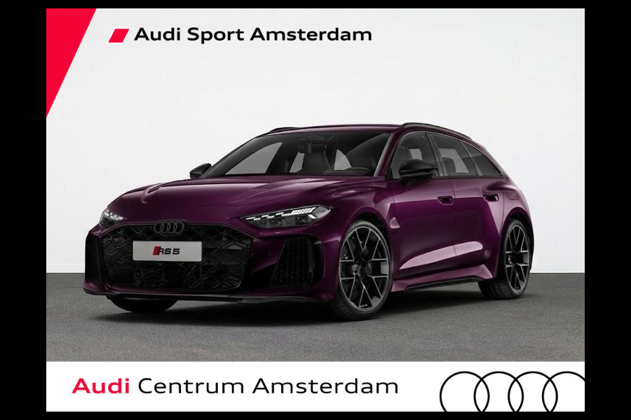 Audi RS5 Avant e-hybrid 470 kW / 639 pk | Audi Sportpakket | Amethyst Porsche kleur | Panorama-glasdak | Head-up display |