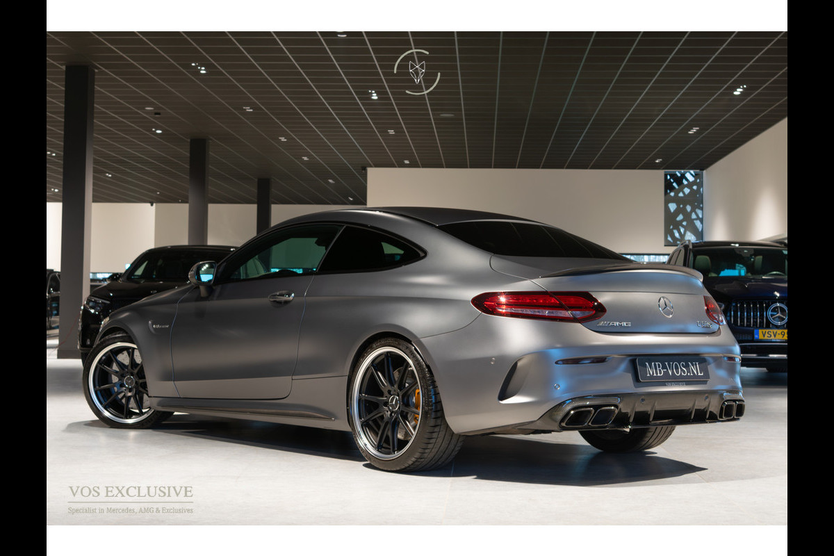 Mercedes-Benz C-Klasse AMG 63 S Coupé Ceramic|Matte lak|Aerodynamica|Full Carbon|Performance stoelen|Burmester|BTW