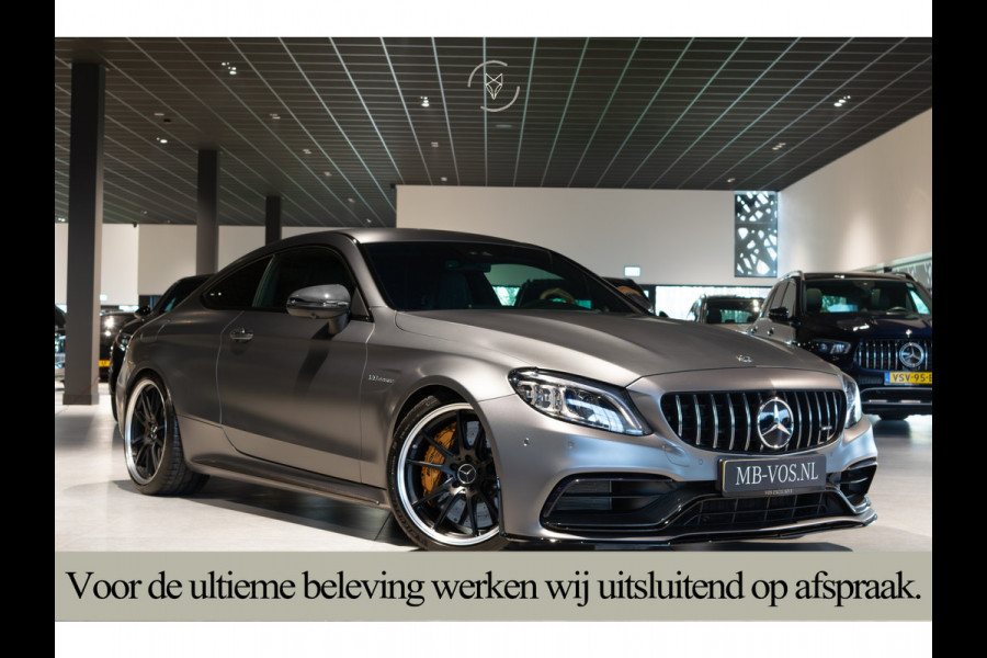 Mercedes-Benz C-Klasse AMG 63 S Coupé Ceramic|Matte lak|Aerodynamica|Full Carbon|Performance stoelen|Burmester|BTW