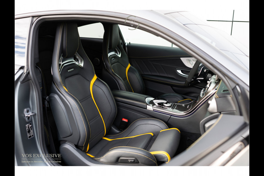 Mercedes-Benz C-Klasse AMG 63 S Coupé Ceramic|Matte lak|Aerodynamica|Full Carbon|Performance stoelen|Burmester|BTW