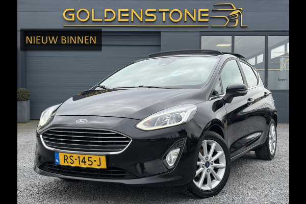 Ford Fiesta 1.0 EcoBoost Titanium 2e Eigenaar,Pano,Camera,Navi,PDC V+A,Carplay,Clima,Cruise,Dealer Onderhouden,6 Bak,N.A.P,102pk,Lm velgen,Apk tot 02-2027
