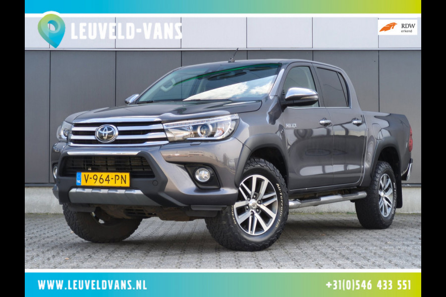 Toyota Hilux 2.4 D-4D-F DOUBLE CAB AUTOMAAT LEER 3200KG TREKHAAK CLIMATE CRUISE