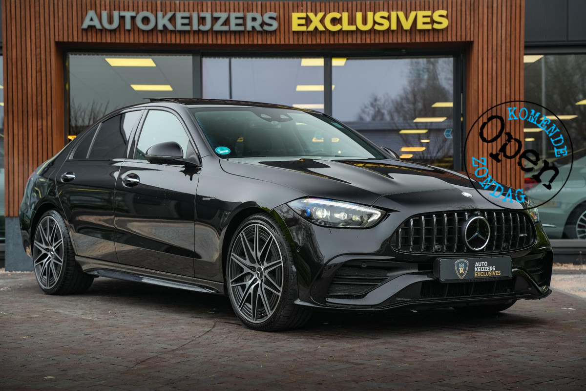 Mercedes-Benz C-Klasse AMG 43 4MATIC Panoramadak Burmester Adapt. Cruise Ambient HeadUp Nieuwe Model!