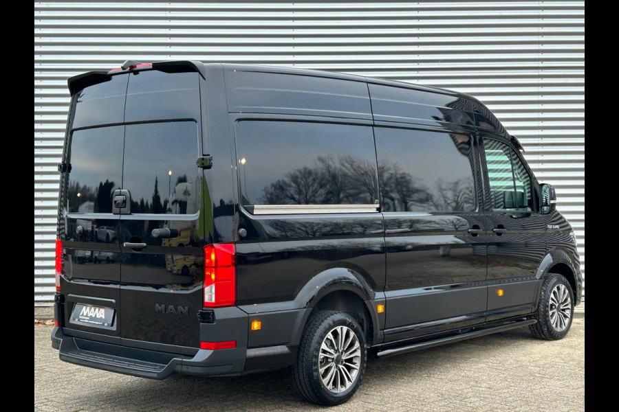 MAN TGE 3.140 L3H3 Automaat 140PK Zwart Black Lion Cruise control Carplay Camera