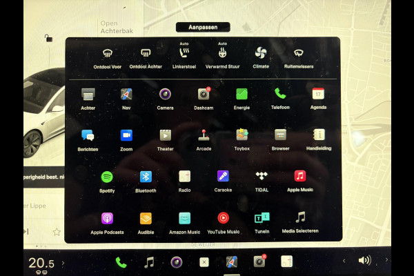 Tesla Model 3 RWD 60 kWh Panoramadak Navigatie Camera Parkeersensoren Cruise Control Stoelverwarming Dodehoek detectie Full LED Leder Climate Control Elektrische Stoelen