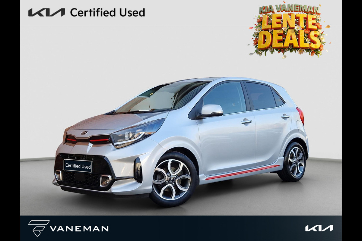 Kia Picanto 1.0 DPi GT-Line | Camera | Navi | Leder | Key-Less | 15” Velgen | Clima | PDC | Cruise | LED |
